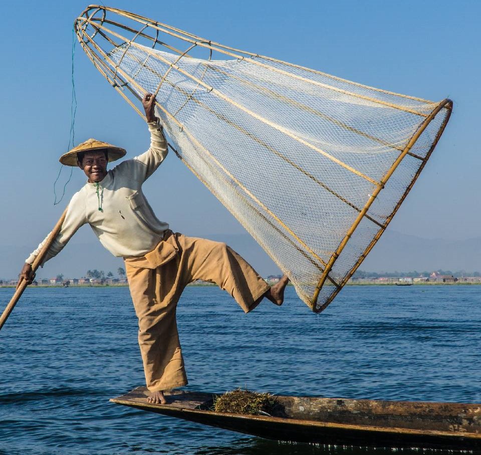 Myanmar Fisherman on Inle Lake